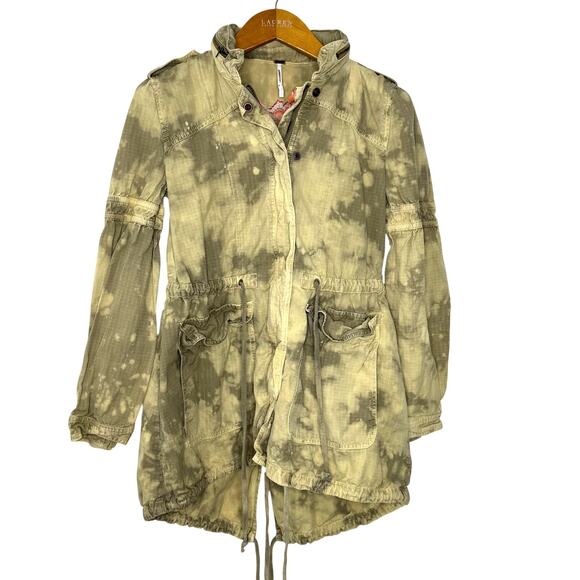 Free People Jackets & Blazers - Free‎ People Festival Embroidered Utility Anorac military jacket